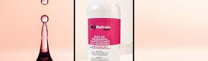 BeRefrain Body | Olio Massaggio da 1000ml Elasticizzante alle Mandorle